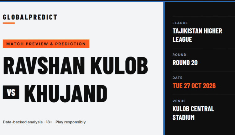 Ravshan vs Khujand Prediction: Form and Analysis
